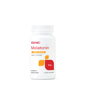 Melatonin 3 mg - 60 Tablets &#40;60 Servings&#41;  | GNC